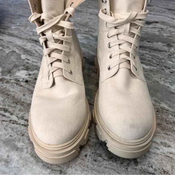 Urban Outfitters Nina Combat Chunky Laced Boots Size 40/9 - Picture 9 of 11